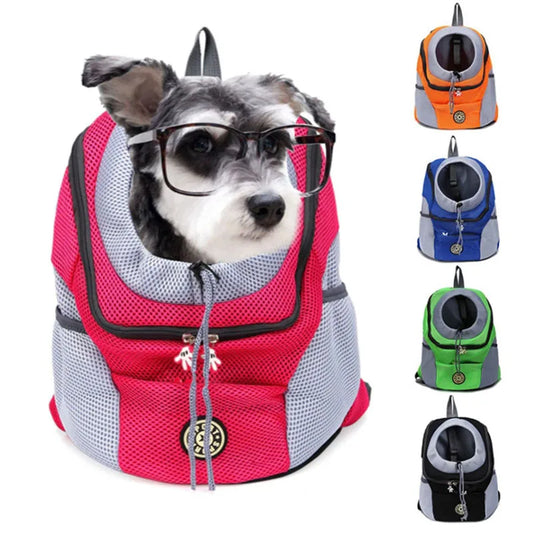 Neuer Doppelschulter Reiserucksack, Outdoor-Haustier und Hunde Front Tasche Mesh Rucksack, New Double Shoulder Portable Travel Backpack Outdoor Pet Dog Carrier