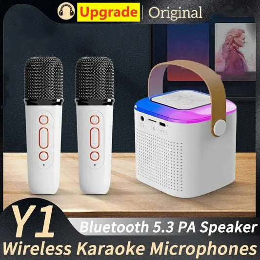 Karaoke Maschine, Lautsprecher HIFI Stereo Surround mit LED Beleuchtung